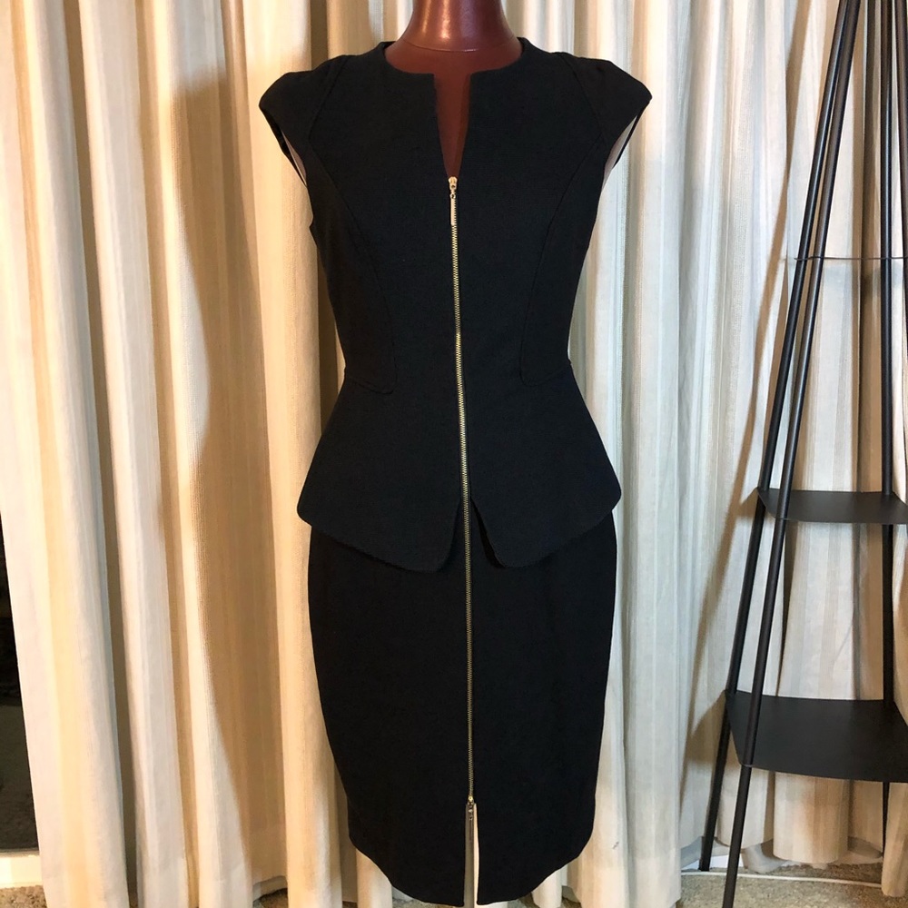Ted Baker Black Midi Dress - Picture 2 of 10